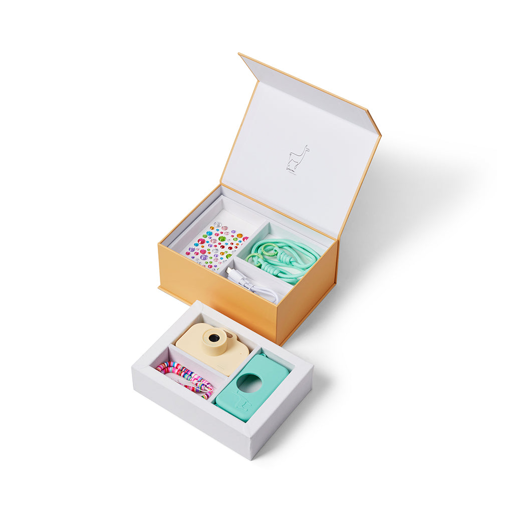 Lalarma kamera, Yellow/Mint