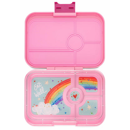 Yumbox XL madkasse m. 4 rum, Tapas - Capri pink/ Rainbow tray
