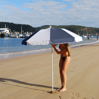 Sunnylife kompakt strandparasol m UPF50 - Marine Stripe