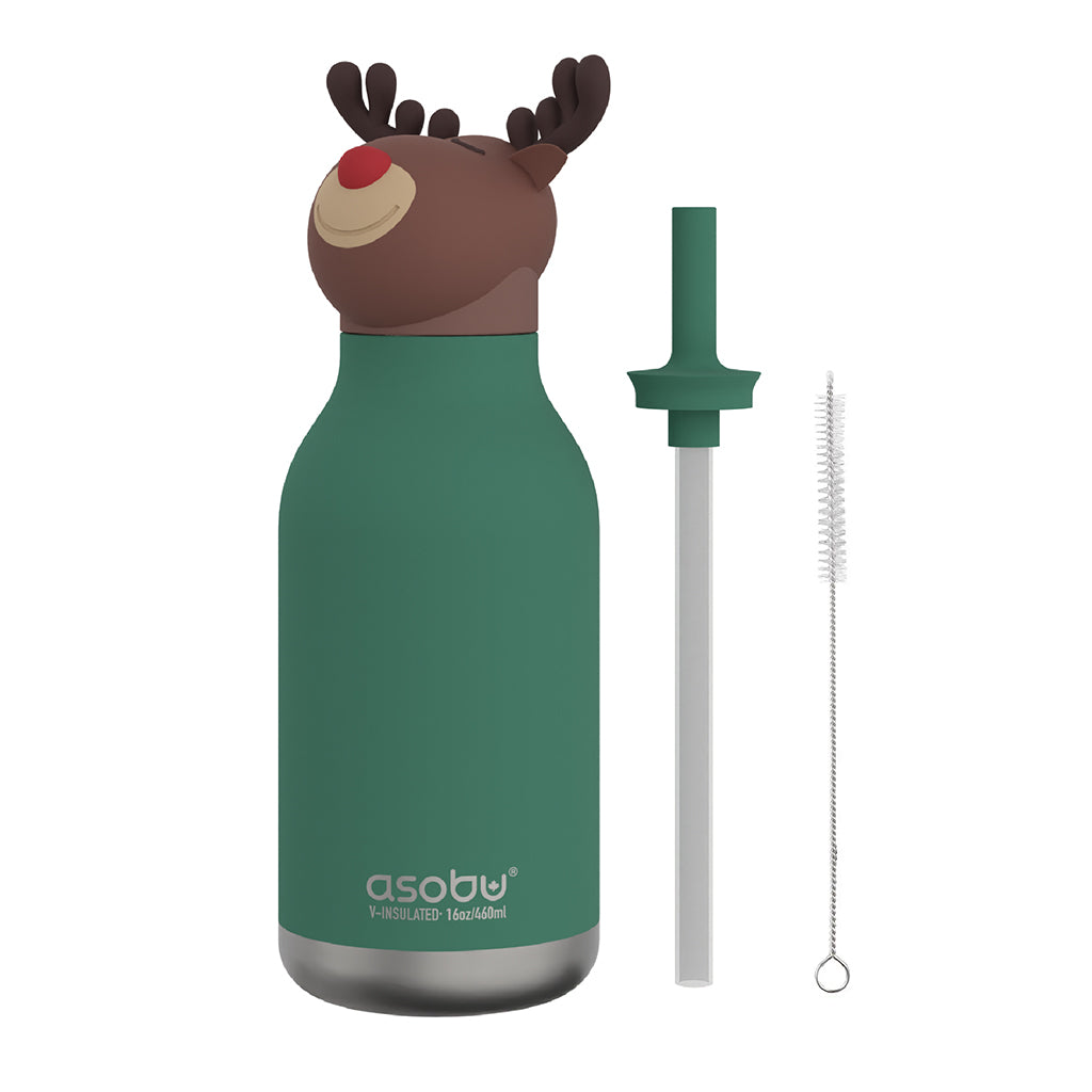 Asobu Bestie Animal termo drikkedunk, 460 ml. - Rensdyr