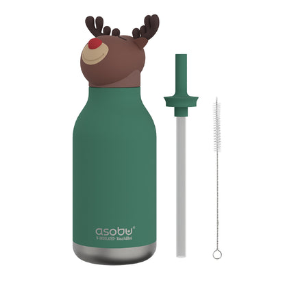 Asobu Bestie Animal termo drikkedunk, 460 ml. - Rensdyr