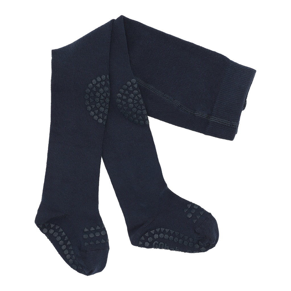 GoBabyGo kravlestrømpebuks m. gummidutter, Navy blue