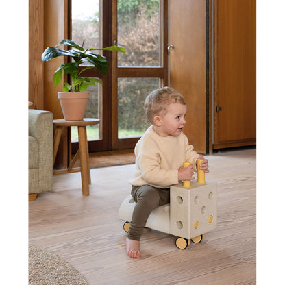 Modu byggelegetøj i skum, Curiosity sæt, 14 dele - Sand Grey / Honey Yellow