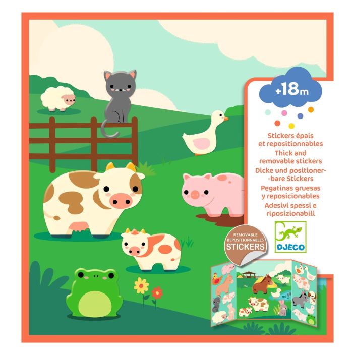 Djeco genanvendelige stickers, Bondegården