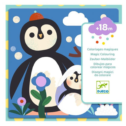 Djeco mal med vand, Borte tit tit dyrebørn - Fra 18 mdr.