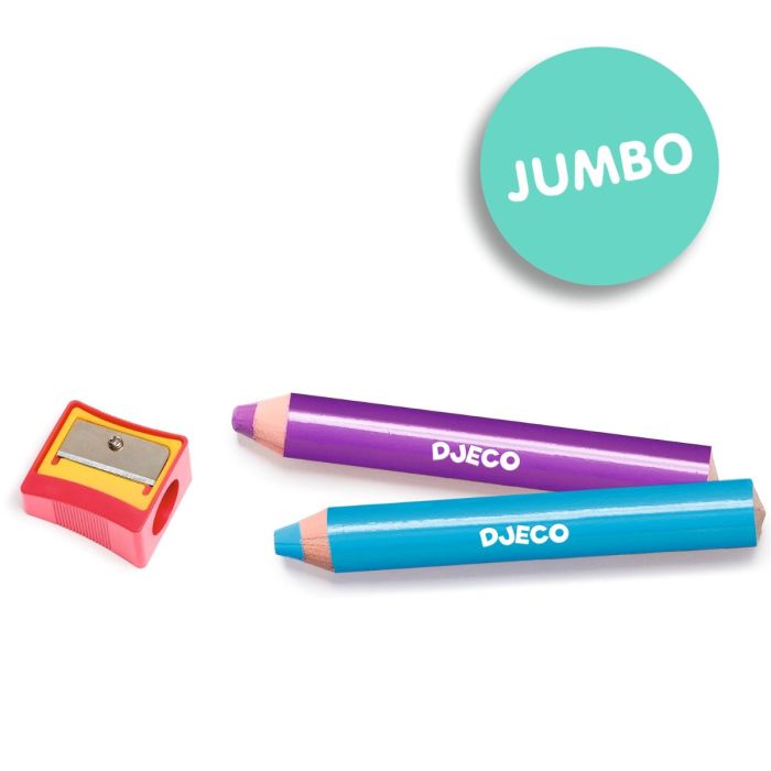 Djeco 12 jumbo voks blyanter