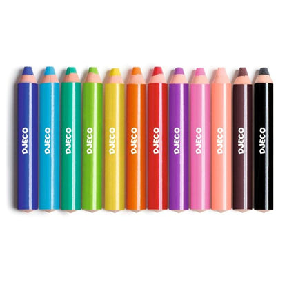 Djeco 12 jumbo voks blyanter