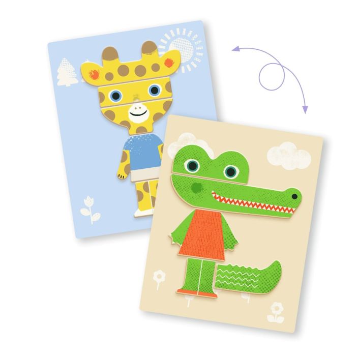 Djeco magnetleg, Inzebox - Mix dyr