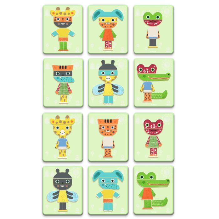 Djeco magnetleg, Inzebox - Mix dyr