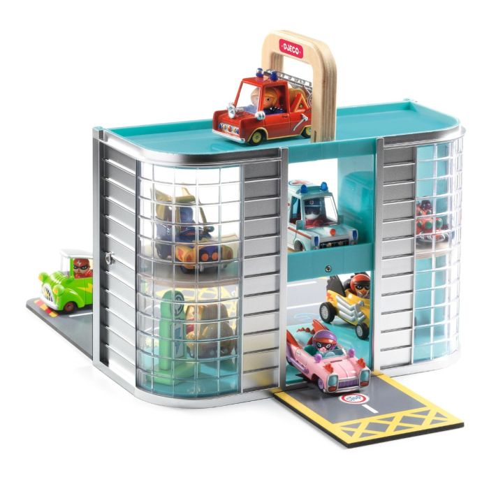Djeco Crazy Motors, Garage med tag