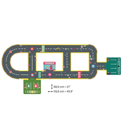 Djeco Crazy Motors puslespil, Vej - 26 brikker