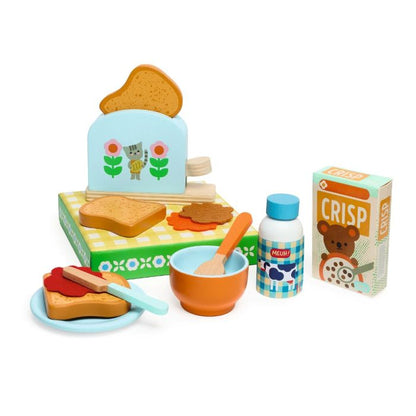 Djeco legemad i træ, P’ti set - Morgenmad