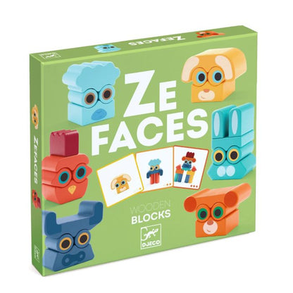Djeco Ze Faces, Lav ansigter - 27 dele