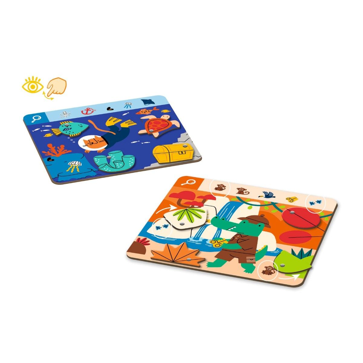 Djeco Observationsspil, Obs Explore - Find og drej, jorden rundt