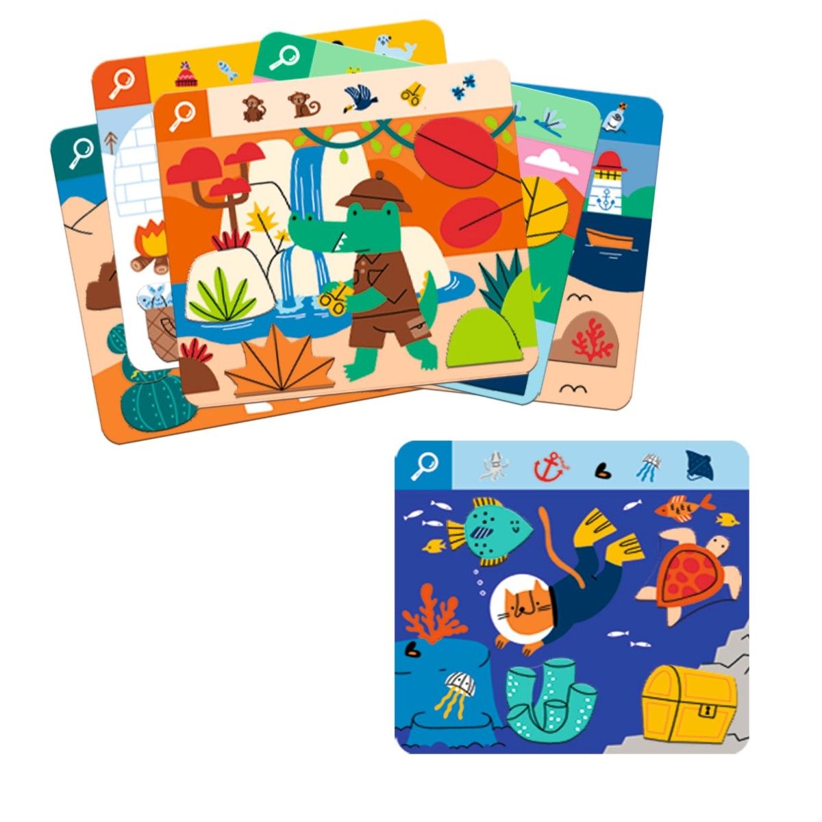 Djeco Observationsspil, Obs Explore - Find og drej, jorden rundt