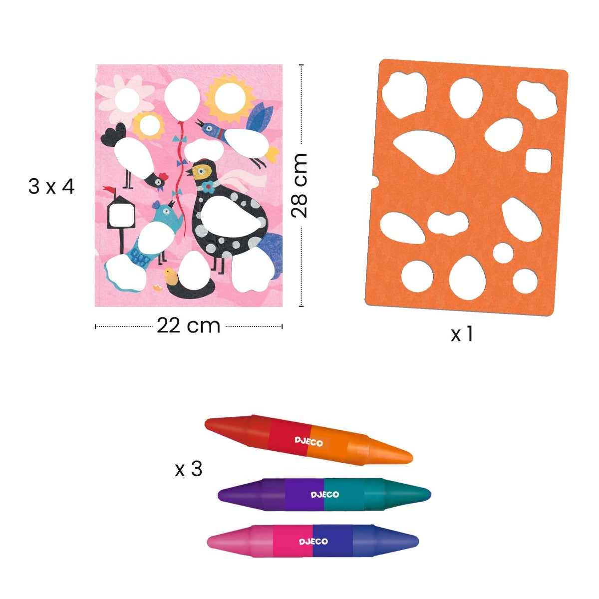 Djeco Farvelæg, Fugle &amp; Co. DJ08993