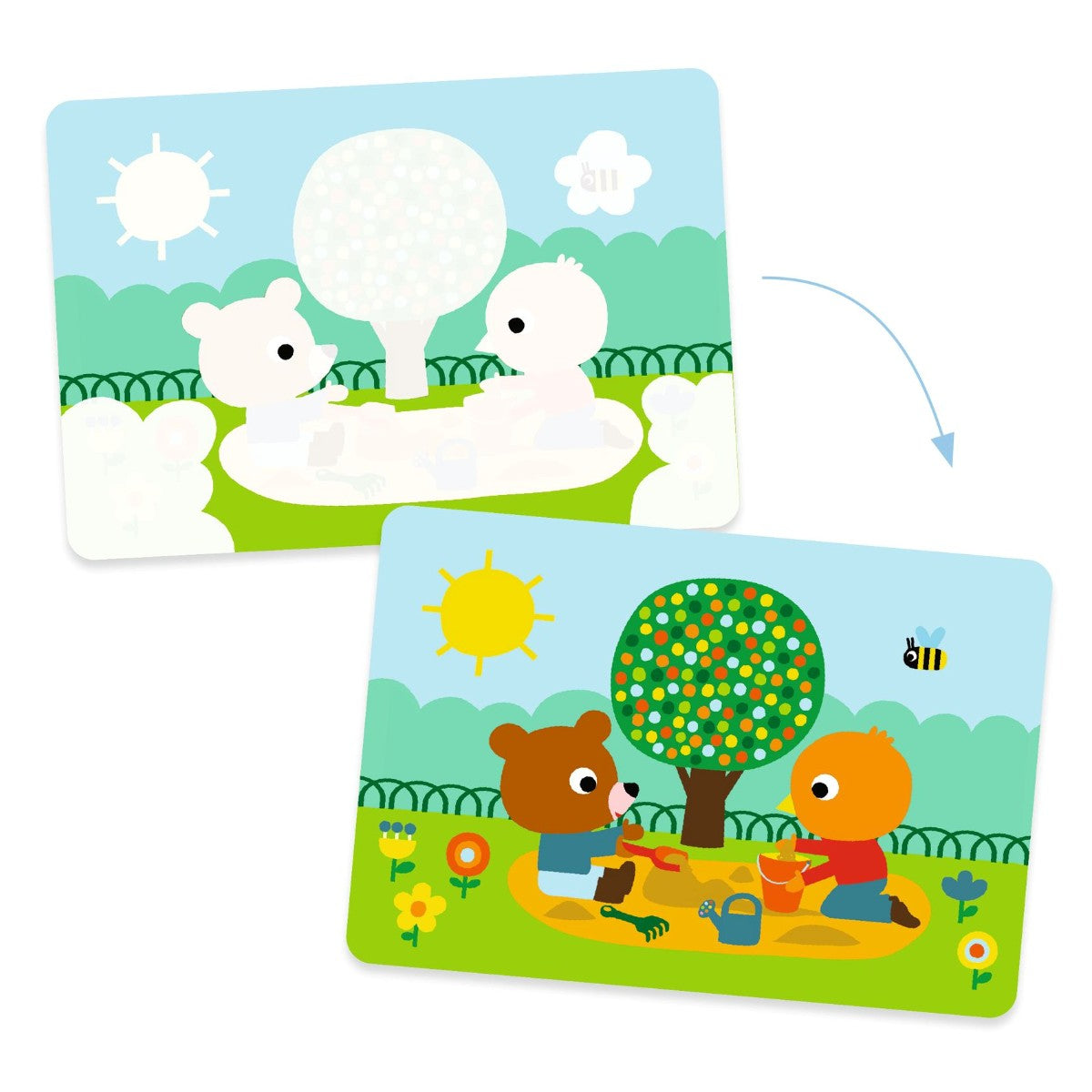 Djeco Farvelæg med vand, I Parken