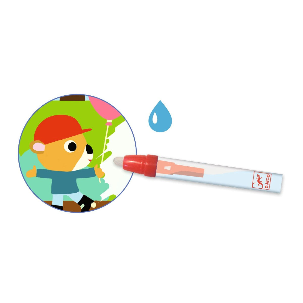 Djeco Farvelæg med vand, I Parken