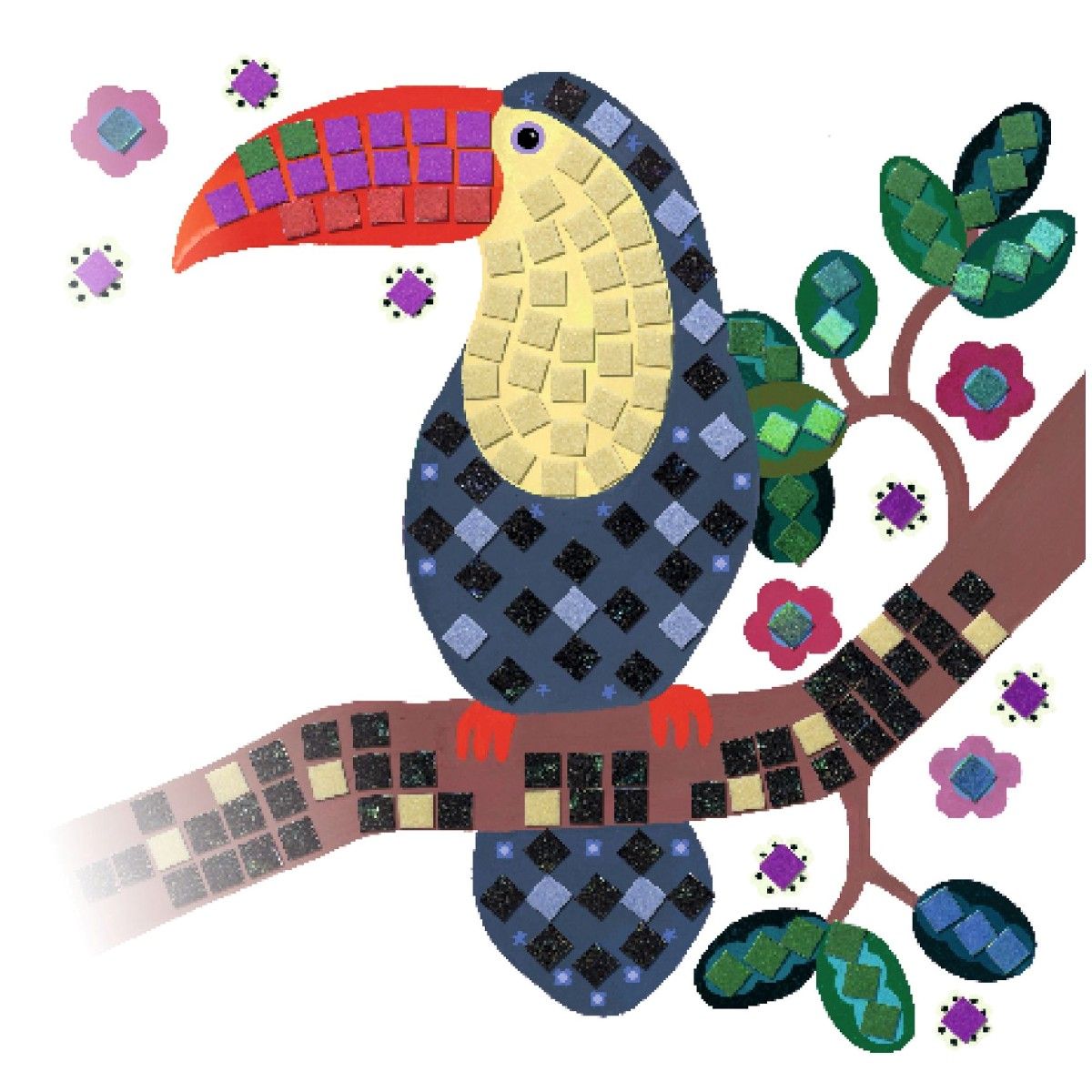 Djeco Mosaik, Junglens fugle