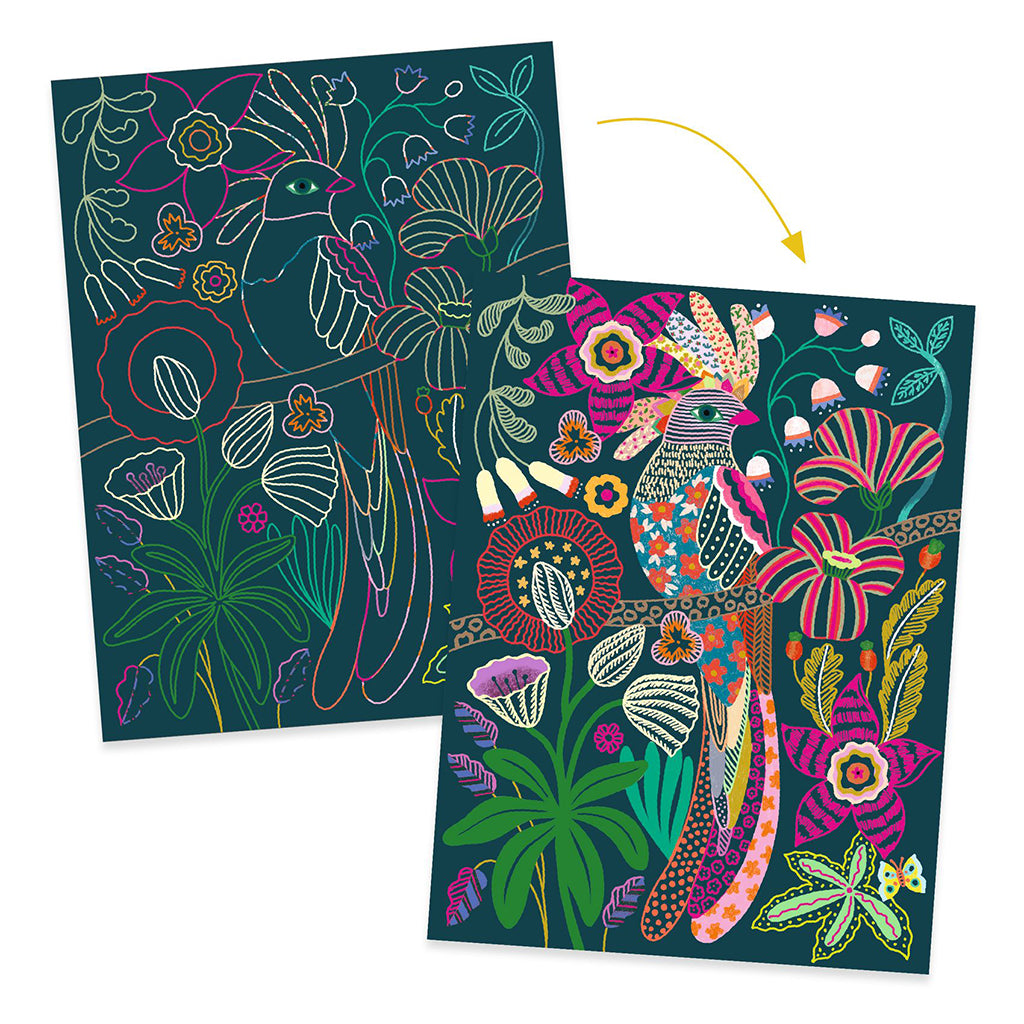 Djeco Scratch kort, Rococo