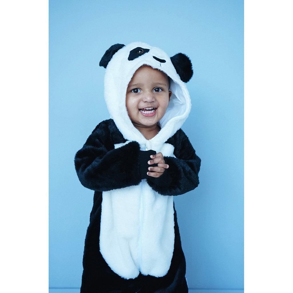 Den goda Fen dyrekostume, Panda jumpsuit - 3-4 år