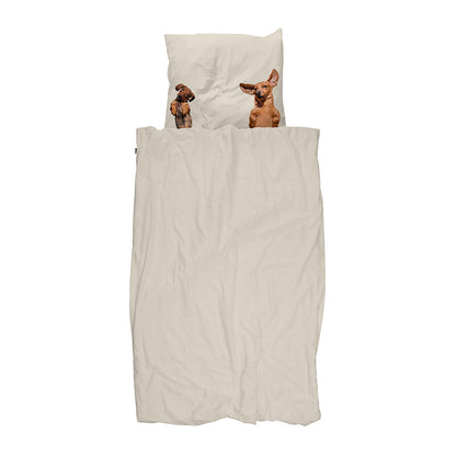 Snurk voksensengetøj, økologisk - Gravhunde venner