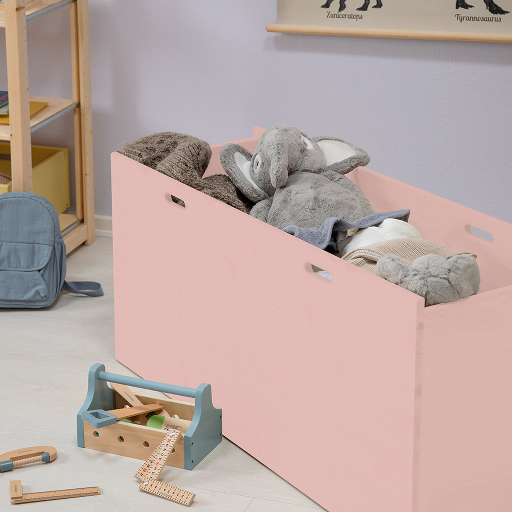 By Aulum Dana stor opbevaringskasse m hjul, flere str. - Blush