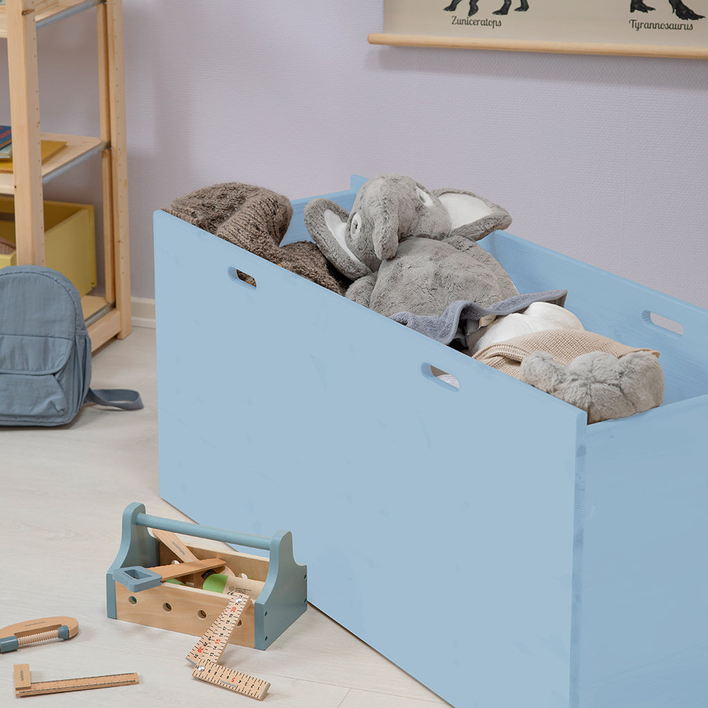 By Aulum Dana stor opbevaringskasse m hjul, flere str. - Himalayan Blue