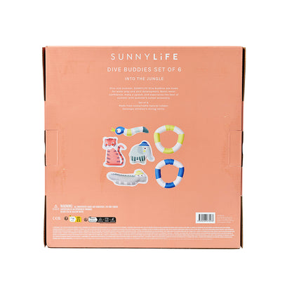 Sunnylife Dykker venner, Into the Jungle - Multi sæt m. 6 stk.
