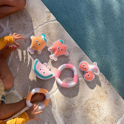 Sunnylife Dykker venner, Peach Multi sæt m 6 stk.