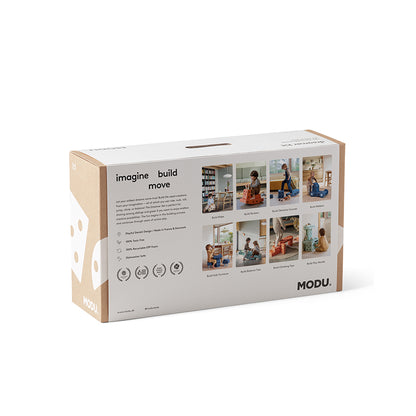 Modu byggelegetøj i skum, Dreamer sæt, 34 dele - Ocean mint/ Forest green