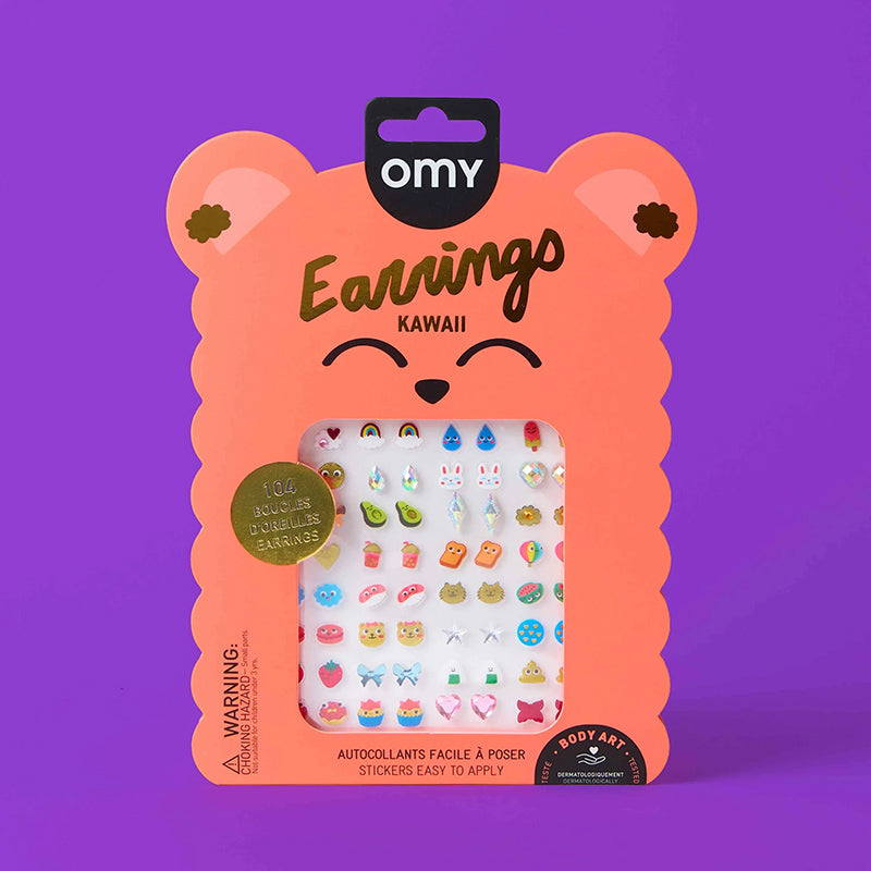 OMY øreringe stickers, Kawaii - 104 stk.