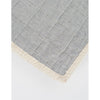 Studio Feder Quiltet økologisk Fay tæppe, 240 x 240 cm, Blue pin