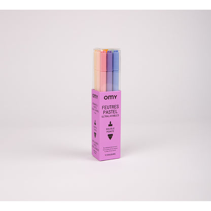 Omy Filt tuscher, 9 stk- Pastel