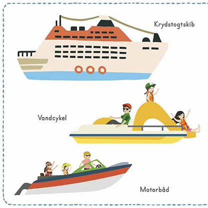 Forlaget Bolden, pap pegebog, Min fuld-af-farver billedordbog – Køretøjer