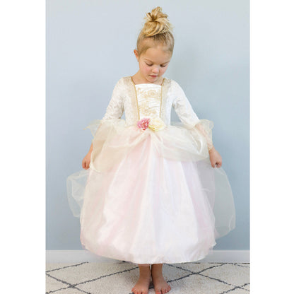 Great Pretenders udklædningstøj, Prinsessekjole gylden rose - str. 3-8 år