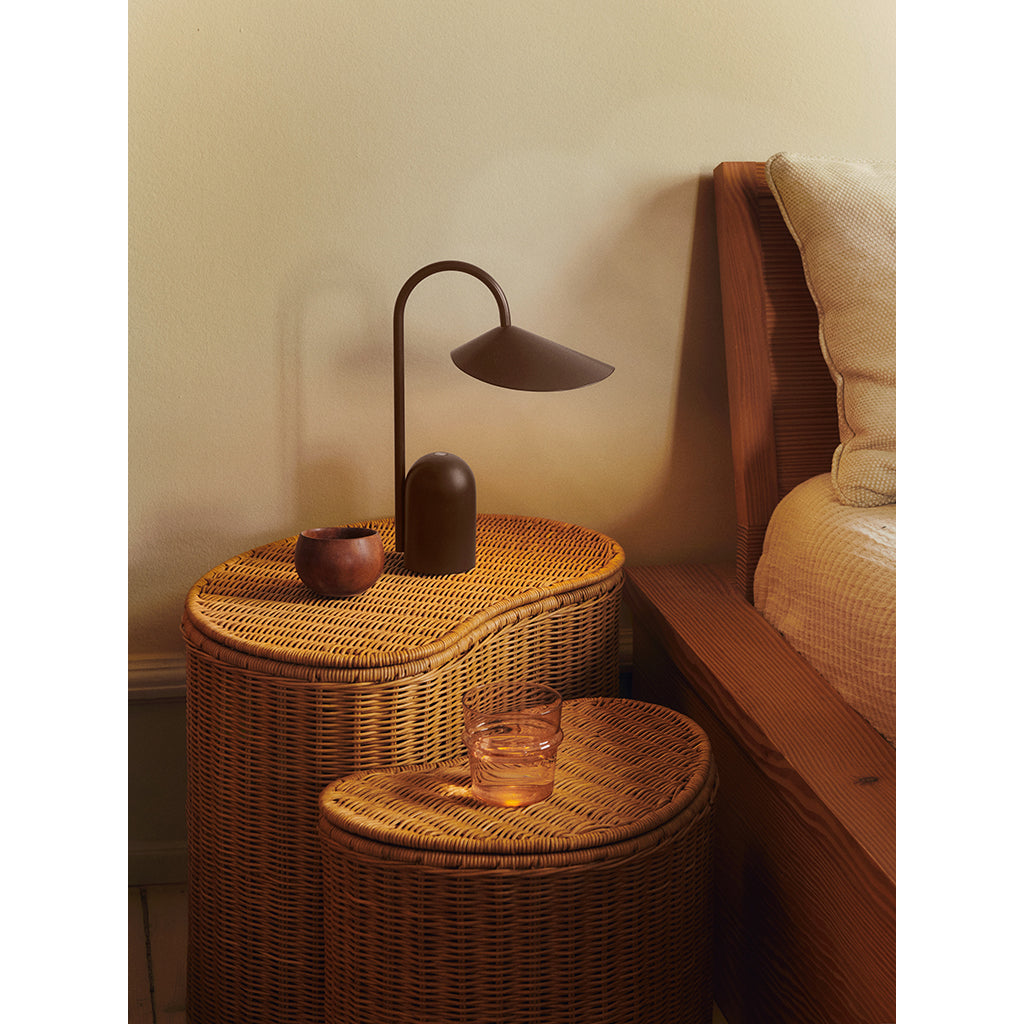 ferm Living flettet opbevaringskurve, Willora natural, sæt m. 2 stk