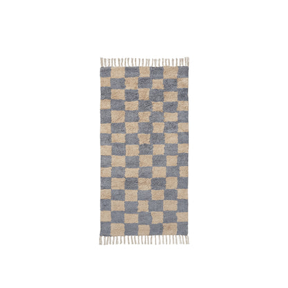 ferm Living gulvtæppe, Mara washable Rug, Elm green/warm sand - 80 x 150 cm