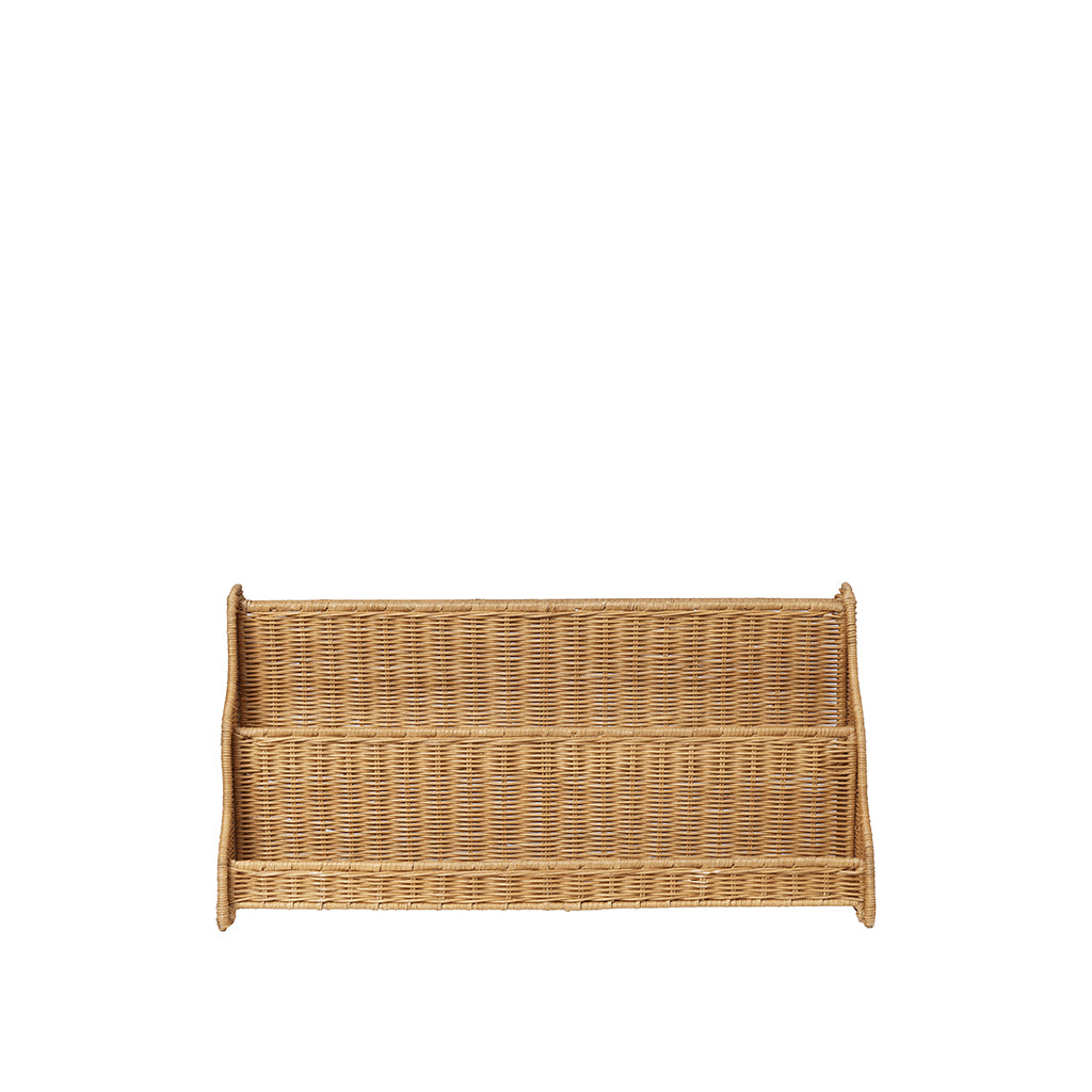 ferm Living Rivan hylde i rattan, 70 x 35 cm - Natural