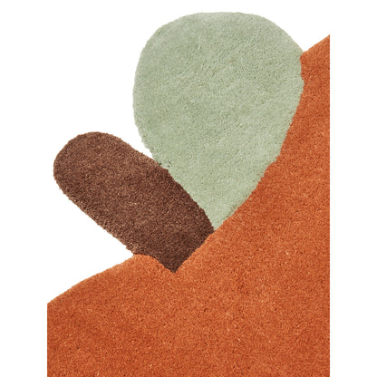 ferm Living tufted gulvtæppe, Apple - Brown clay