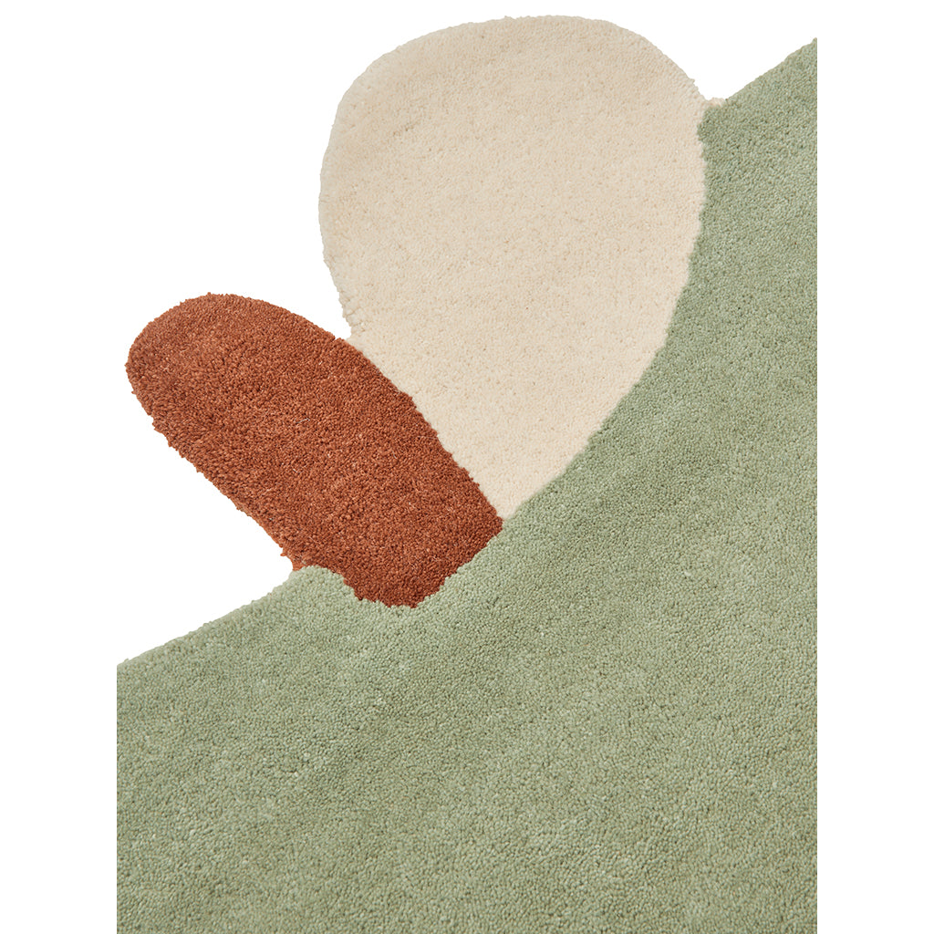 ferm Living tufted gulvtæppe, Apple - Tea green