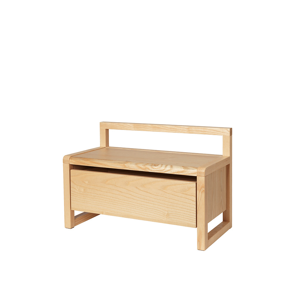 ferm Living børnebænk m opbevaring, Little Architect storage bench - Ash