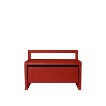 ferm Living børnebænk m opbevaring, Little Architect storage bench - Poppy Red
