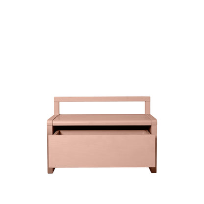 ferm Living børnebænk m opbevaring, Little Architect storage bench - Rose