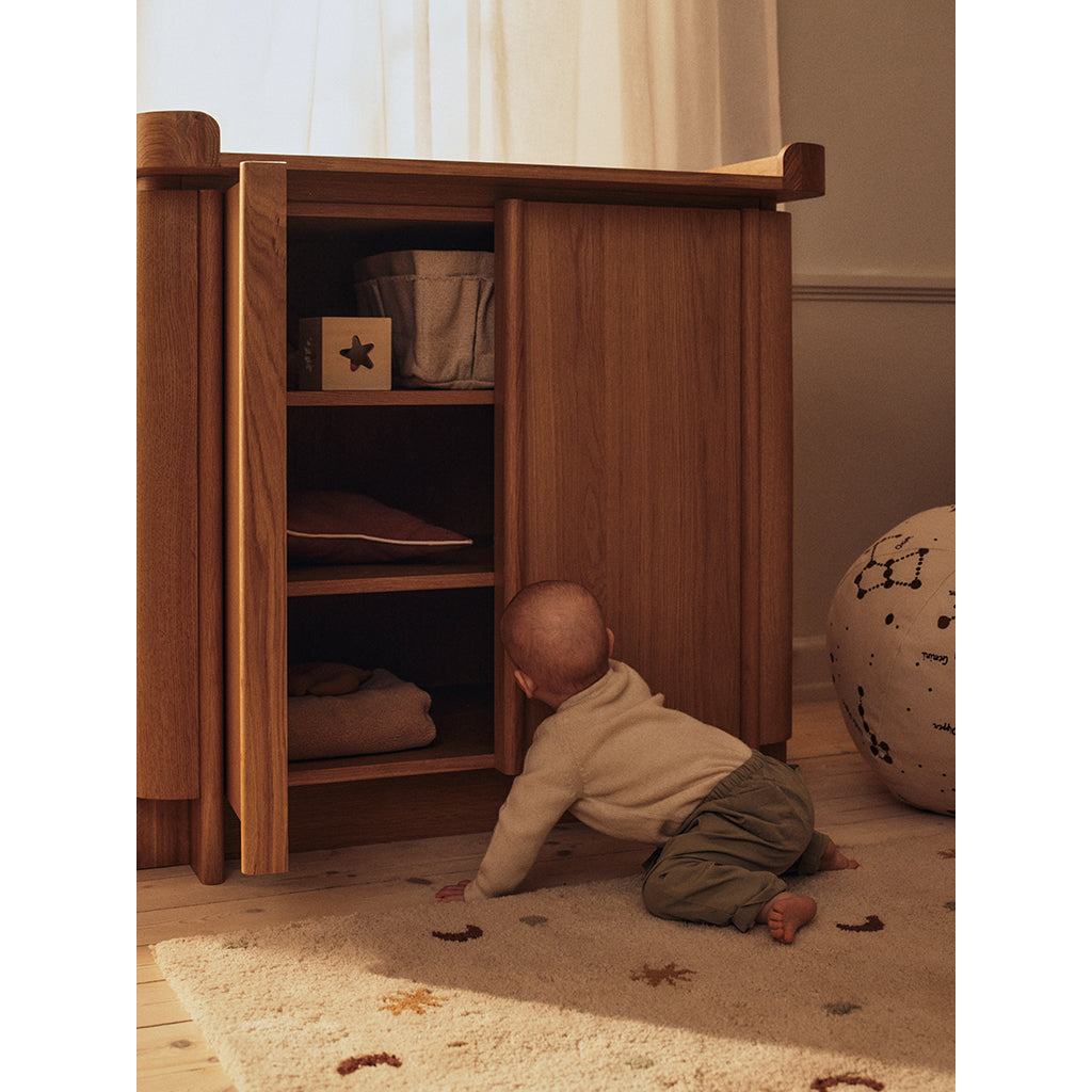 ferm Living tufted gulvtæppe, Sky - Parchment