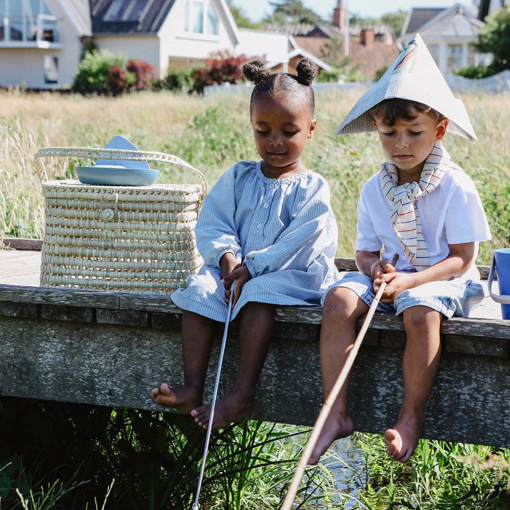 Bonton fletkurv m. låg og hank