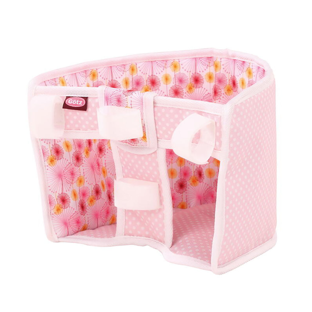 Götz dukketilbehør, Dukkesæde til cykel - Blomster