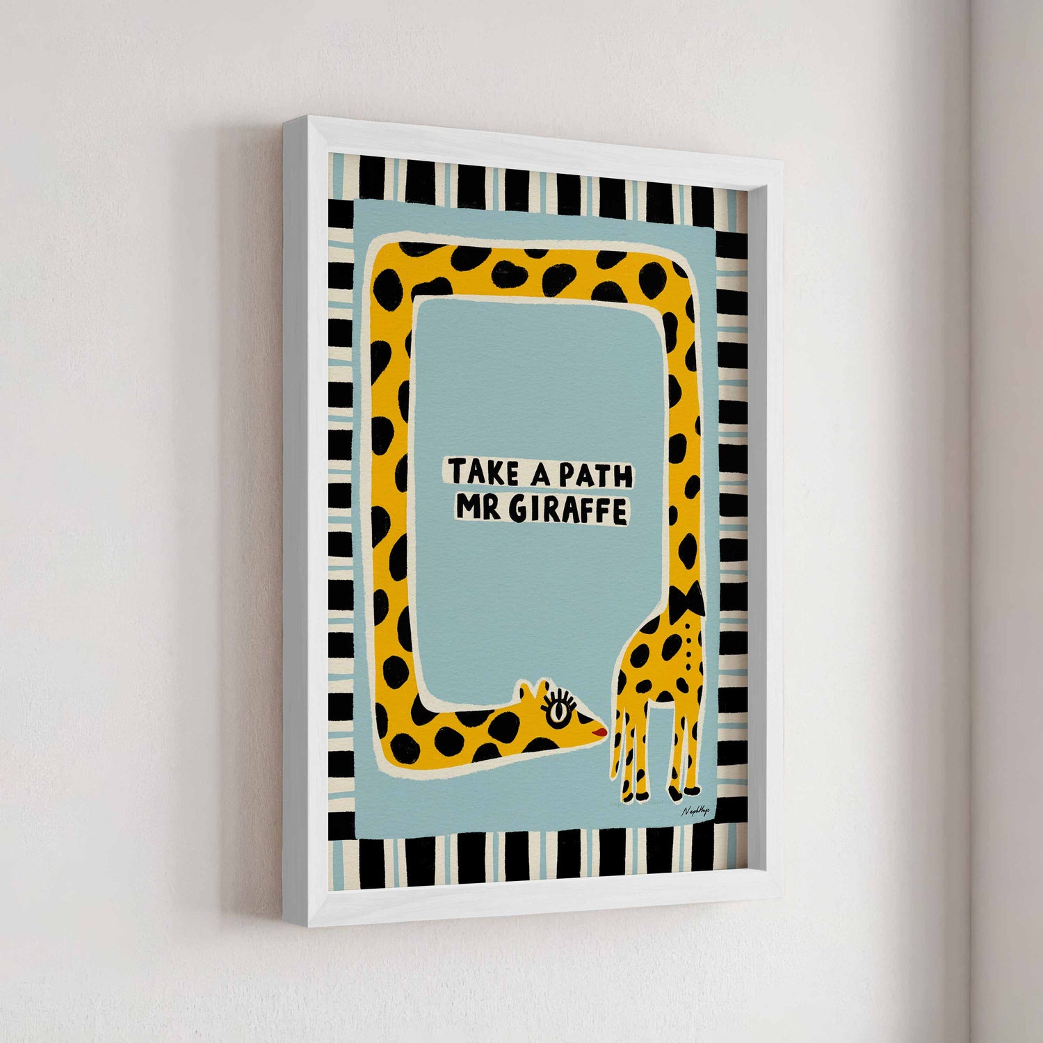 Nephthys Illustrated plakat, Take af Path Mr Giraffe - A4