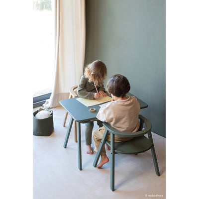 Nobodinoz Børnebord, Growing Green Kids Table - Deep green