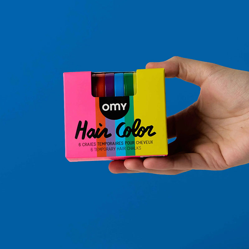 OMY hårkalk, Rainbow - 6 farver